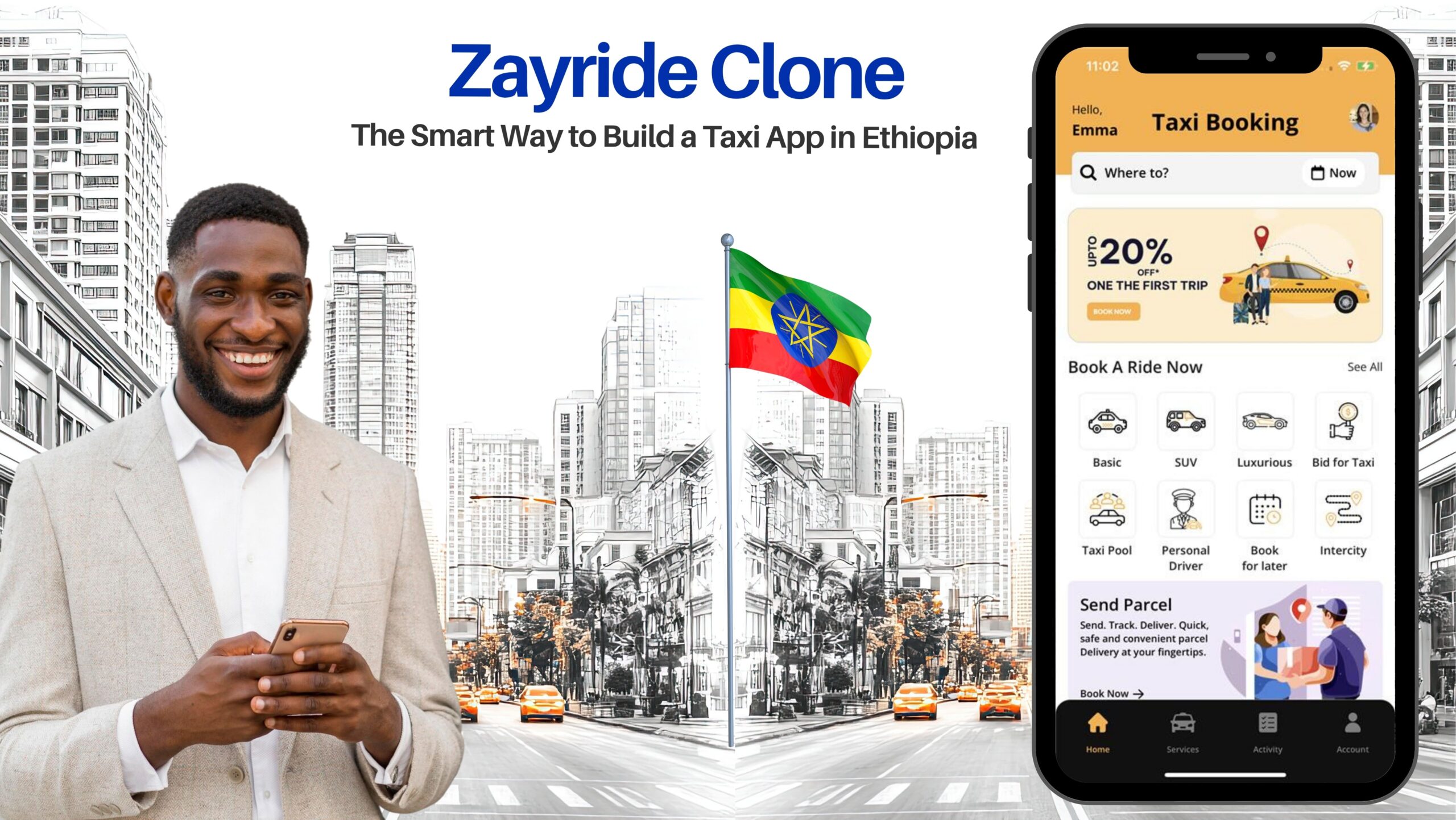 Enter Ethiopia’s Ride-Hailing Market with a Zayride Clone App