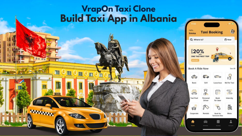 VrapOn-Like Taxi App: A White-Label Ride-Hailing Solution for Albania