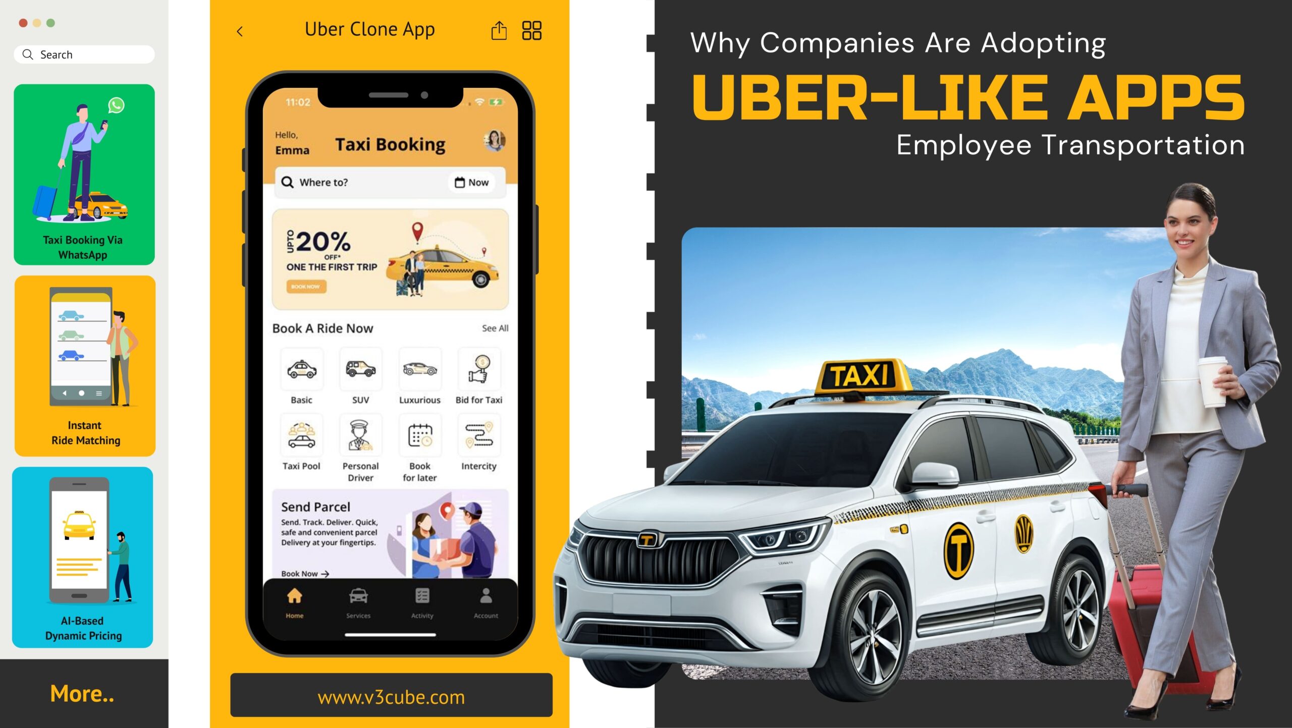 Corporate Mobility Simplified: Using an Uber-Like App for Employee Transportation