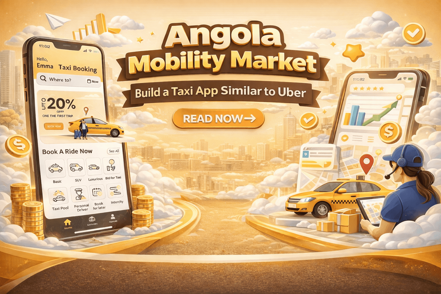 Angola’s Ride-Hailing Opportunity: Build an Award-Winning Uber Clone
