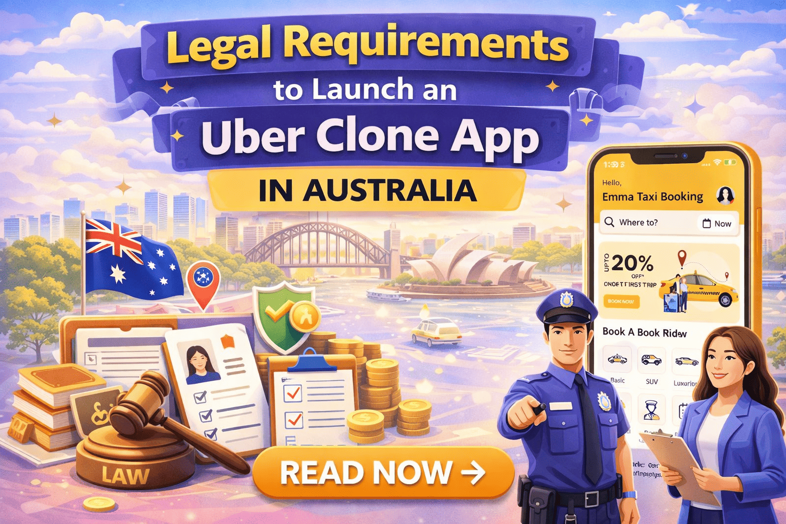 Legal Requirements to Launch an Uber Clone App in Australia