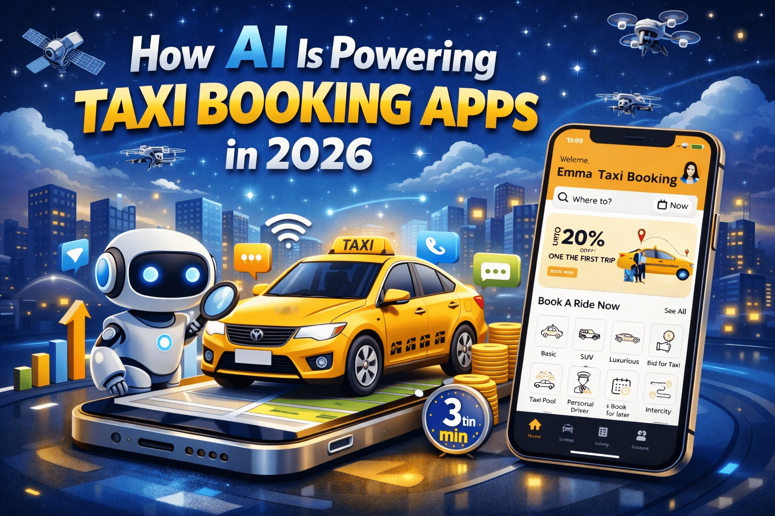 Top AI Features Every Taxi Booking App Must Have in 2026