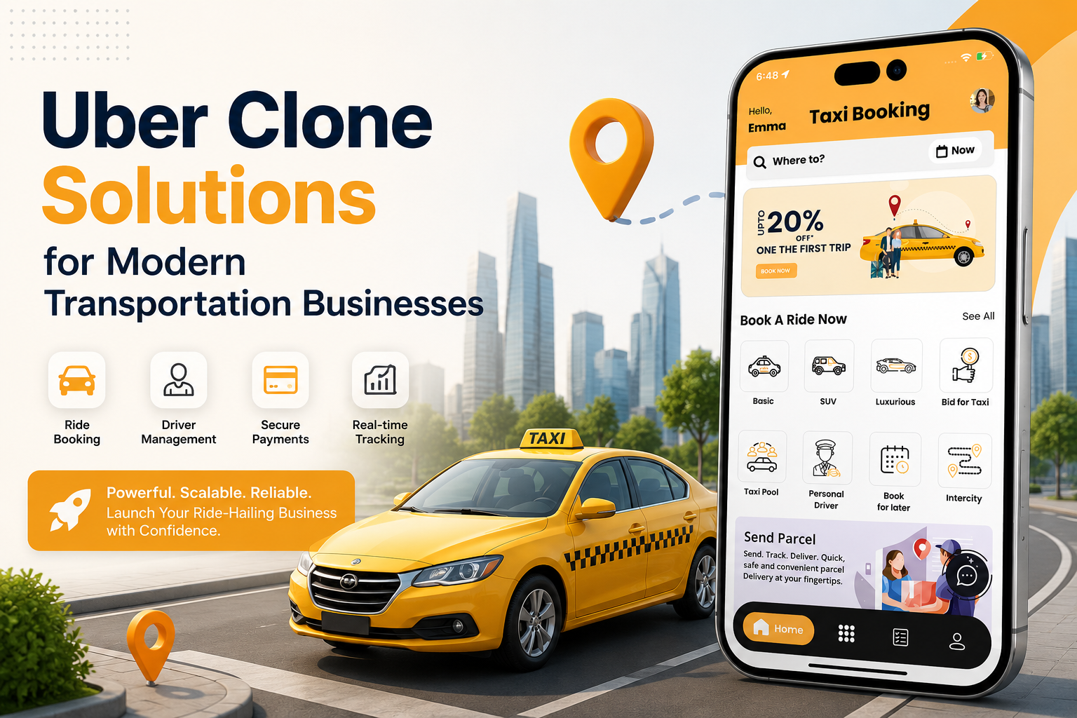 Uber Clone Solutions for Modern Transportation Businesses