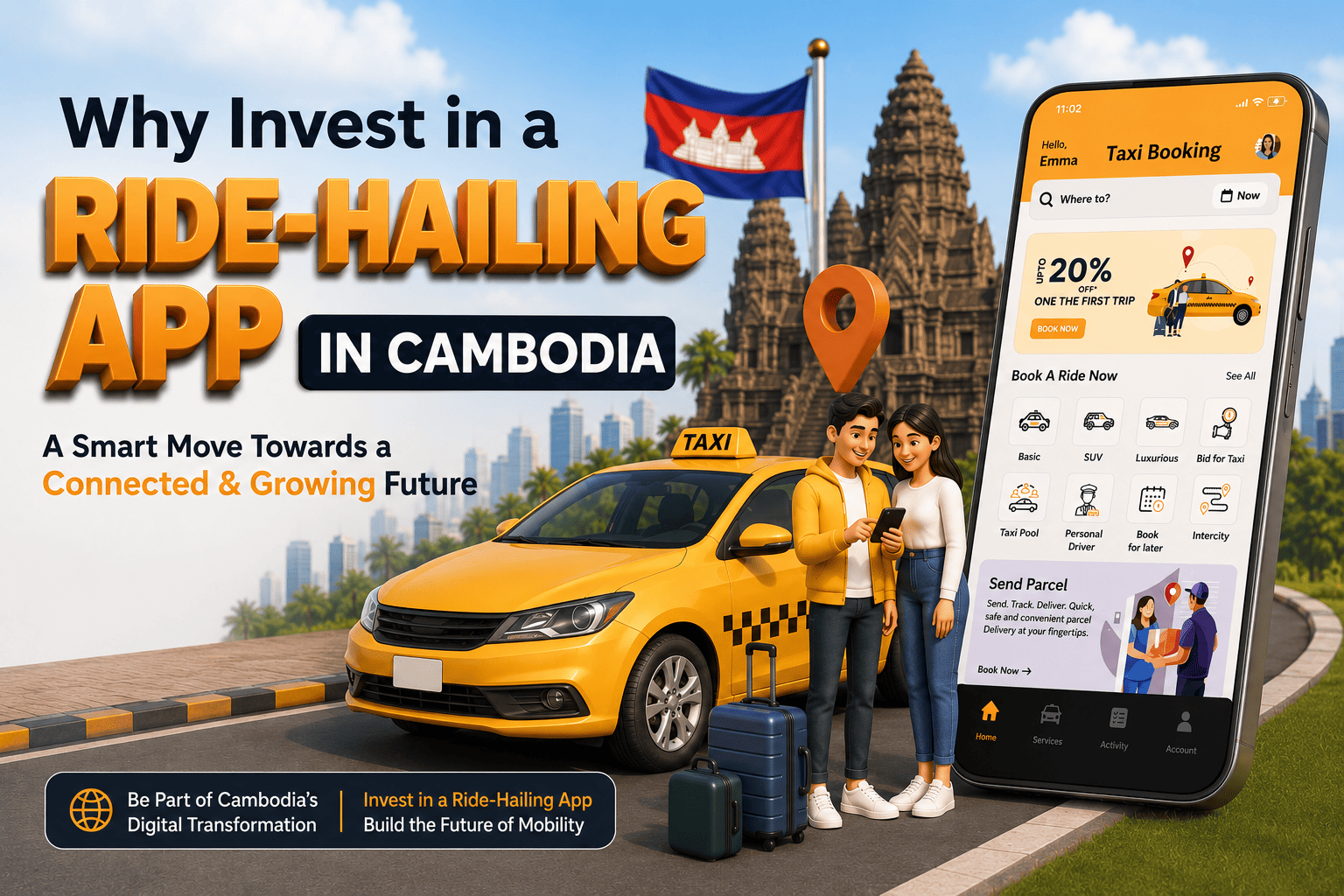 How Tourism Growth in Cambodia Creates Demand for Ride-Hailing Apps
