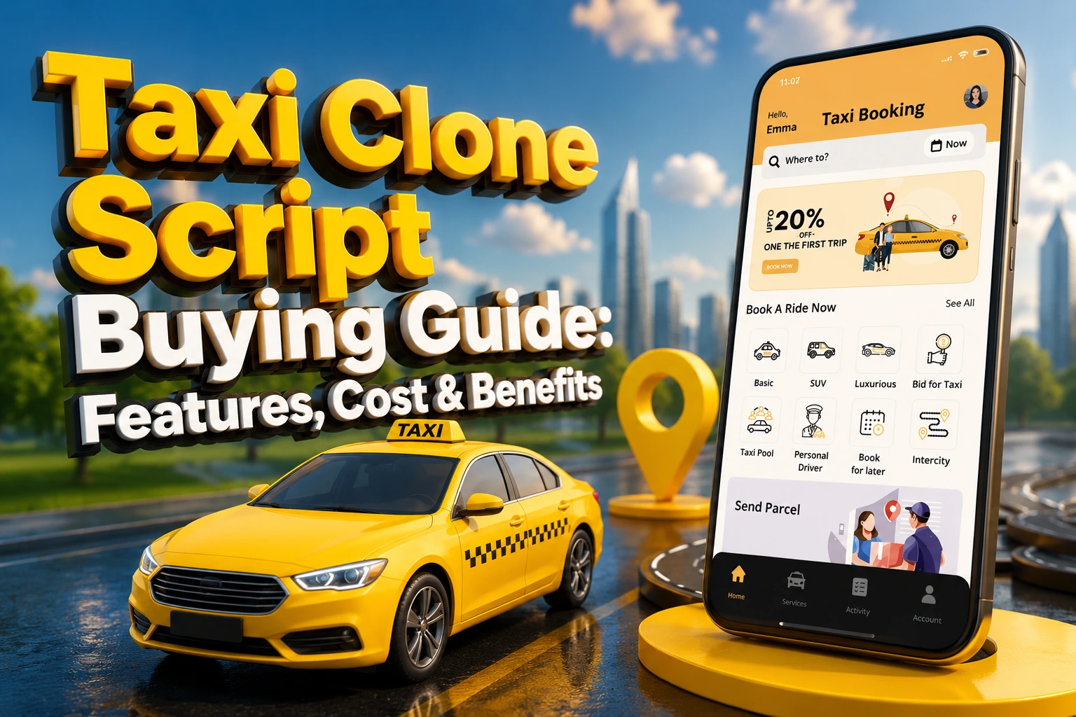 Taxi Clone Script Buying Guide: Features, Cost & Benefits