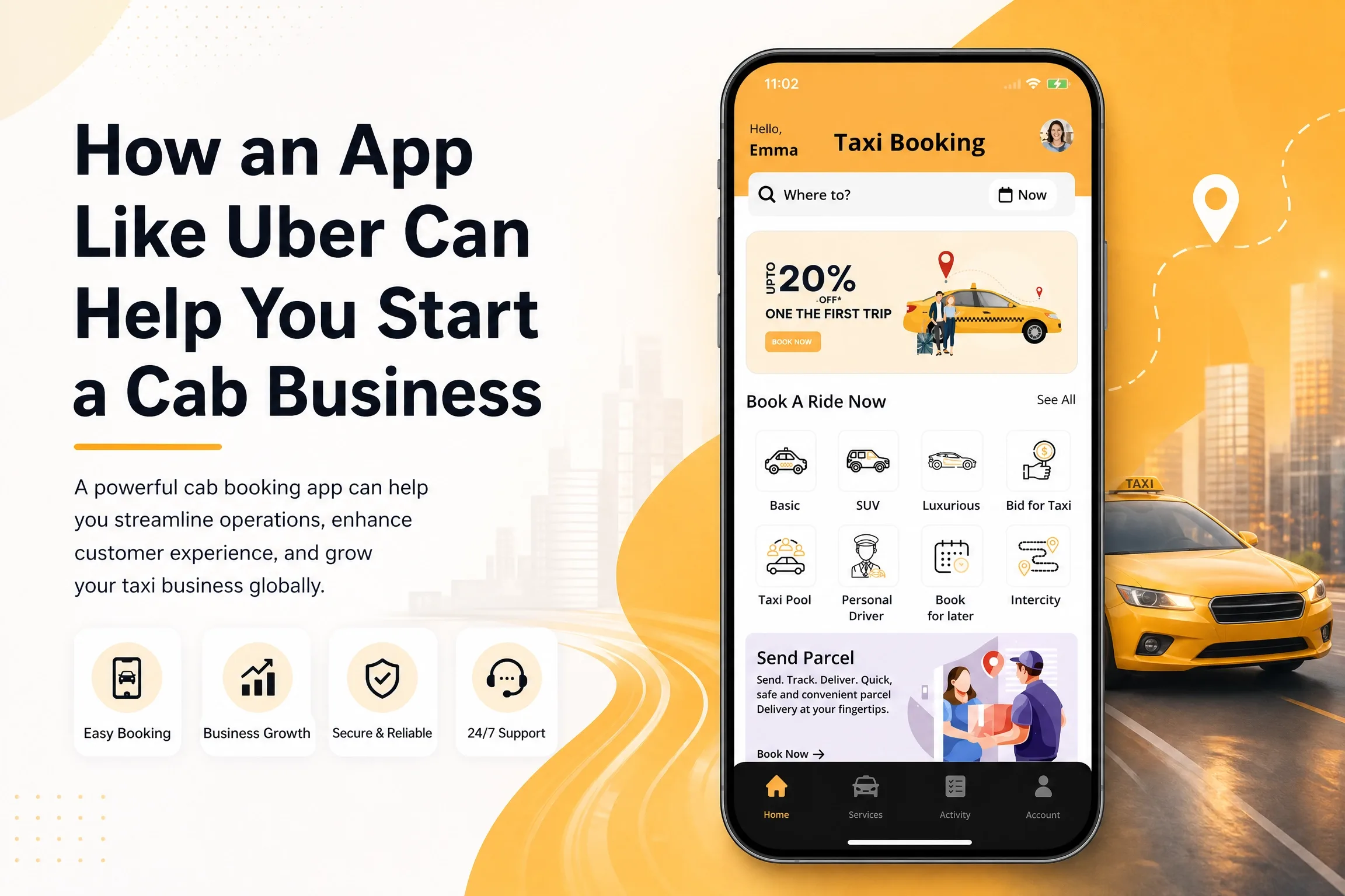 App Like Uber: A Smarter Way to Launch Your Cab Business