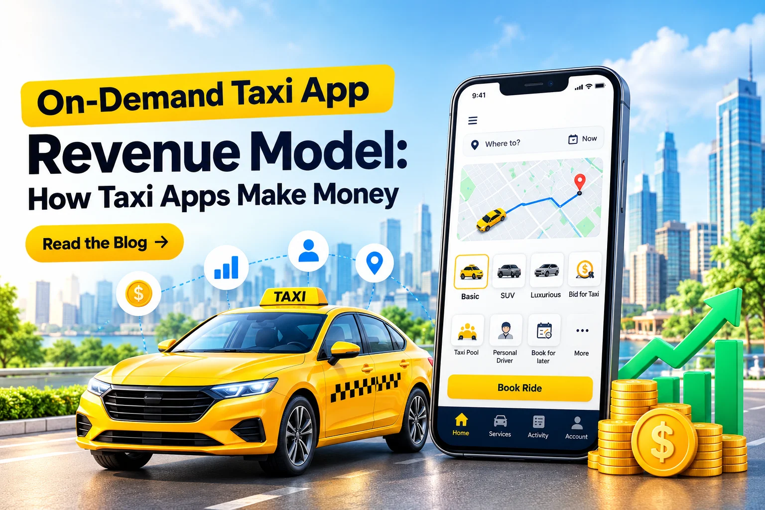 On-Demand Taxi App Business Model: How to Generate Revenue