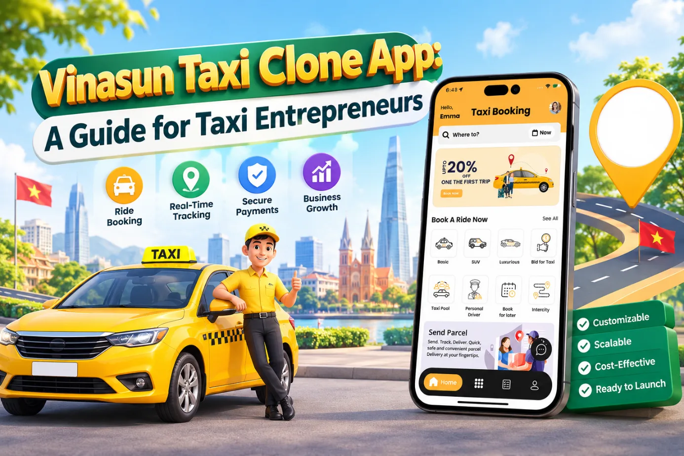 Vinasun Taxi Clone App: A Complete Guide for Taxi Businesses
