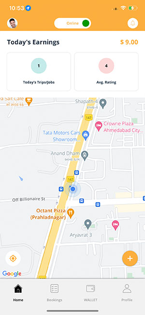 delivery driver app