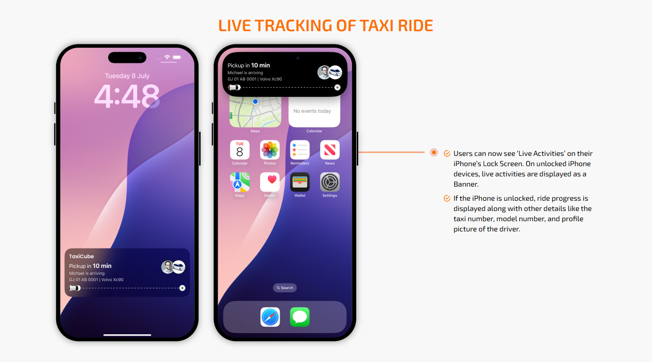 Live Tracking of Taxi