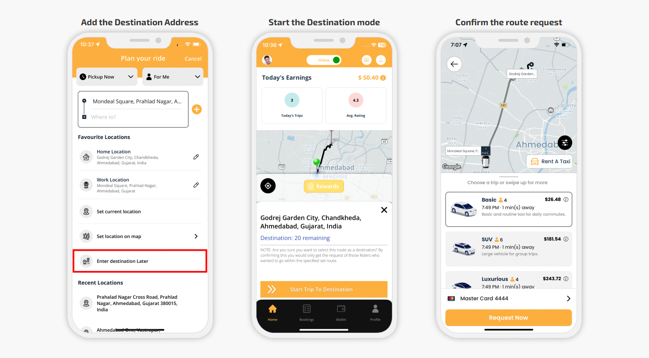Add Destination Address