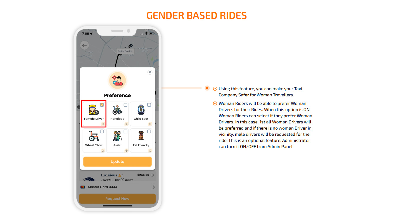Gender Based Rides