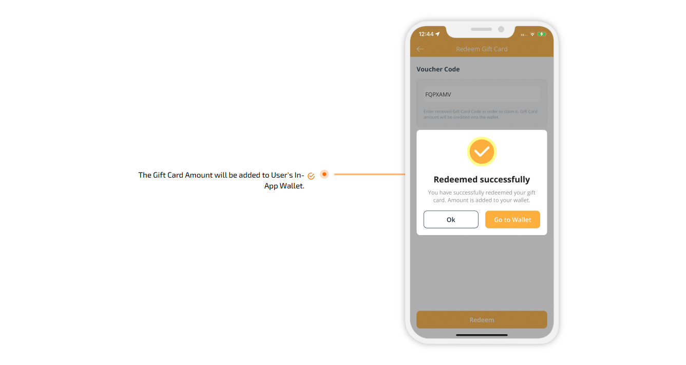 Redeemed Successfully