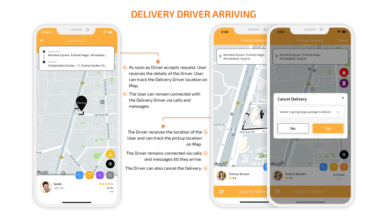 Delivery Driver Arriving