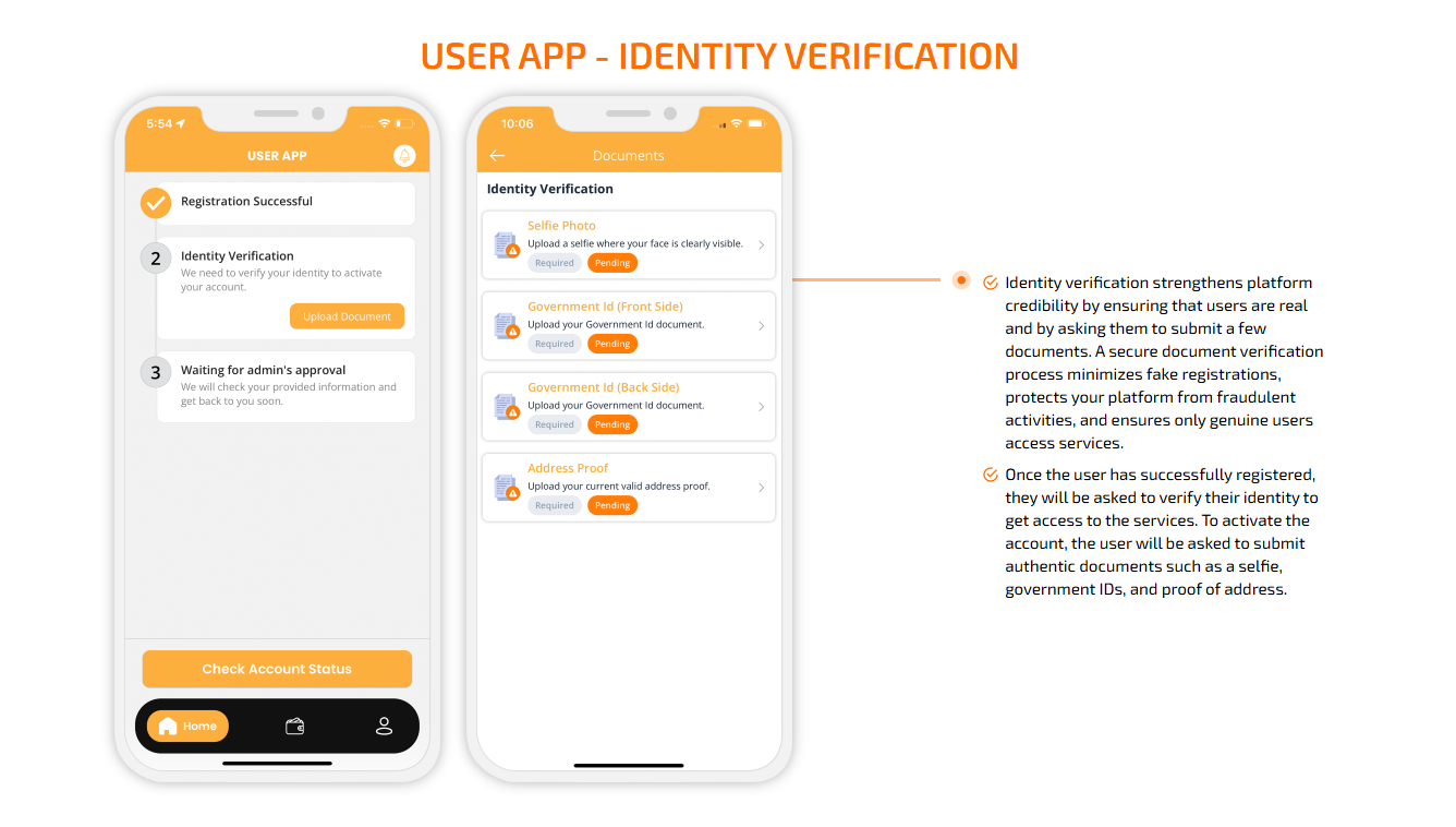 User App - identity Verification