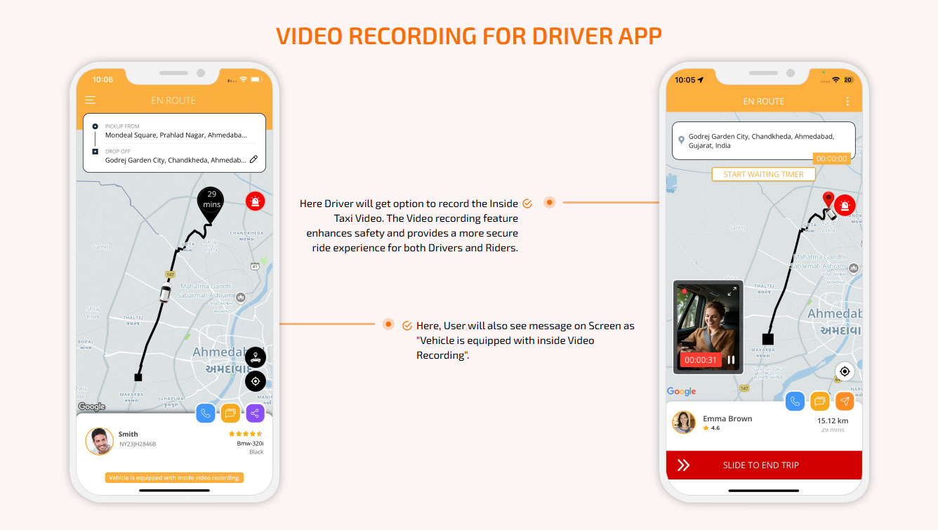 Video Recording for Driver App